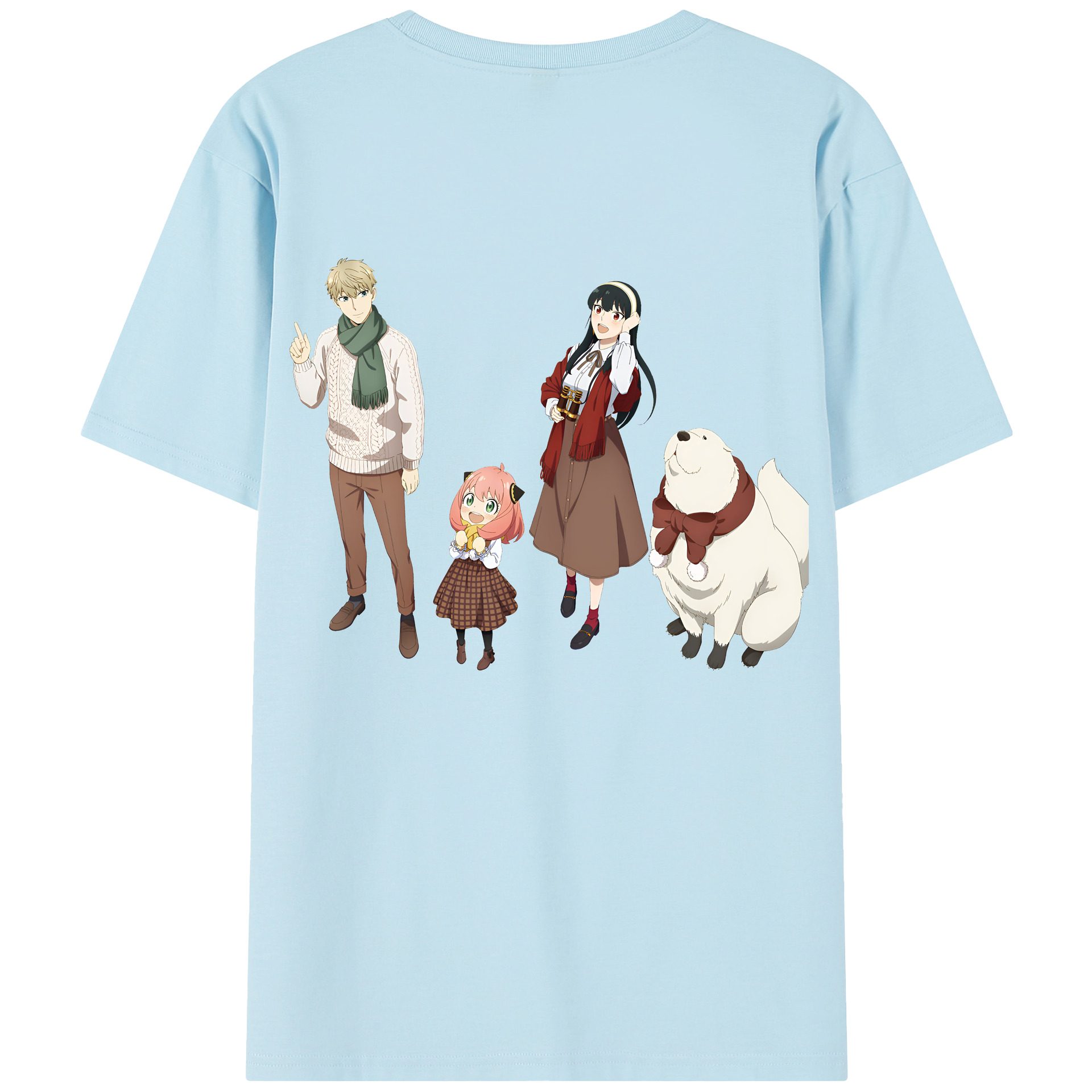 （画像用） SPY×FAMILY间谍家家酒 綿100％半袖Tシャツ（背面プリント）